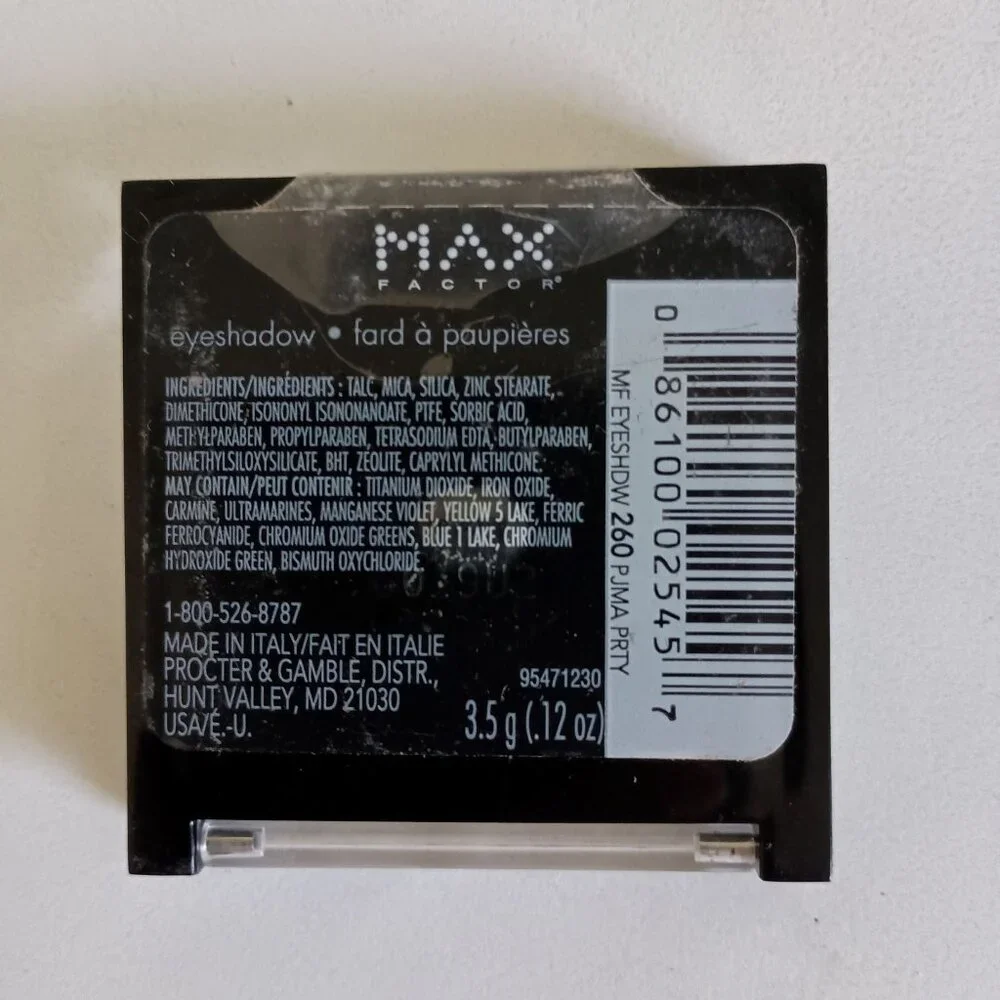 Max Factor eyeshadow trio #260 Pajama Party pastel green purple blue